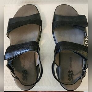 SAS Woman's Nudu Sandal, black, 8WW